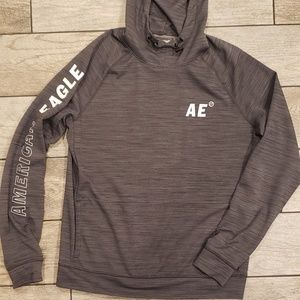 American Eagle Flex hooded shirt